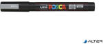 uni Dekormarker, 0, 9-1, 3 mm, UNI "Posca PC-3M", ezüst (284737000)
