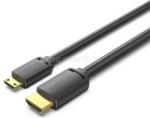 Vention HDMI-C/M -> HDMI-A/M 4K HD 2m kábel (fekete) (AGHBH) (AGHBH)