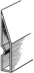 Fortis Dreptar aluminiu tip trapez 97x18mm, 2.5m, Fortis (4063726007445) - bricolaj-mag