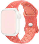 Ricardo Curea pentru Apple Watch 38/40/41mm, silicon sport, portocalie