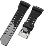 Ricardo Curea pentru Casio G-Shock, din plastic, negru lucios, cataramă argintie (pentru modelele GA-100, GA-110, GD-120, GLS-100)