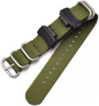 Ricardo Curea pentru Casio G-Shock, textilă, army green, cu cataramă argintie (pentru modelele GA-100/110/120, DW-5600, GD-100)