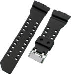 Ricardo Curea pentru Casio G-Shock, din plastic, negru mat, cataramă argintie (pentru modelele GA-100, GA-110, GD-120, GLS-100)