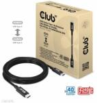 Club 3D USB4 Gen3x2 Type-C Bi-Directional Cable 8K60Hz or 4K120Hz, (CAC-1579)
