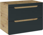 Comad Aruba Cosmos dulap 80x46x59 cm sub chiuveta pe perete grafit-stejar ARUBA COSMOS 821- 80CM FSC (ARUBACOSMOS82180CMFSC)