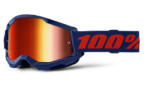 100% STRATA 2 New motokrossz szemüveg kék (piros plexi)