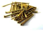  Cuie decorativa galben cu cap semibombat 1.5x10