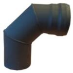 BRICOSAN Cot pentru tub de evacuare gaze arse, DN120, 90 grade, destinat cazanelor pe peleti (10772211)