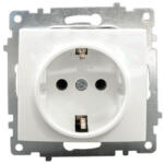 SCHELDEN Priza simpla cu impamintare , protectie copii, contact mecanic cu arc, pentru uz interior, SCHELDEN (60410147)