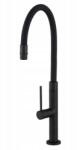 Gamma Flex Slim, magas konyhai csaptelep rugalmas karral H-480 mm, fekete, GMA-BFXSL-BK (GMA-BFXSL-BK)
