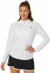 Asics Női póló (hosszú ujjú) Asics Court Long Sleeve 1/2 Zip Top - brilliant white/brilliant white