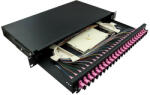 LogiLink Optikai kábel elosztó, 19" (ODF) SC-SX 24 P, fekete (F24SS4B)