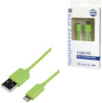 LogiLink Apple Lightning - USB csatlakozó kábel, 1.00 m, zöld (UA0203)
