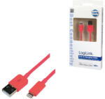 LogiLink Apple Lightning - USB csatlakozó kábel, 1.00 m, piros (UA0200)