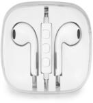  Vezetékes sztereó fülhallgató, Apple készülékekhez, 3.5 mm, felvevőgombos, dobozos, fehér