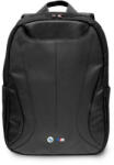 BMW Backpack BMBP15SPCTFK 16" black/black Carbon&Leather Tricolor