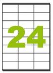 MOS Öntapadós etikett címke 70x36 mm A4 íven univerzális 24 db/ív, 2400 db/csomag