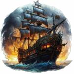 Woodbest Kalózhajó - különleges fa kirakó 300db /35cm x 35cm/