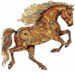 Woodbest Vad musztáng - különleges fa kirakó 300db /42cm x 40cm/