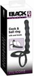 Black Velvets Cock & ball ring (19 cm)