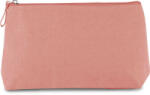 Kimood laminált pamutvászonból készült cipzáras piperetáska KI0727, Dusty Pink