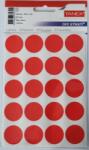 Tanex Etichete autoadezive color, D25 mm, 200 buc/set, Tanex - rosu (TX-OFC-132-RE) - officeclass