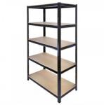 Plus Mobilier Raft metalic Extra 200x100x40 cm lacuit negru 5 polite MDF, 175 kg/polita, montaj fara suruburi, (garantie 7 ani) negru 5 Raft metalic 175 kg Otel 1000x400x2000 Biblioteci arhiva (61004201) Dulap arhivare