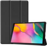 Gigapack Tok álló, bőr hatású (aktív FLIP, oldalra nyíló, TRIFOLD asztali tartó funkció) FEKETE Samsung Galaxy Tab A 10.1 WIFI (2019) SM-T510, Samsung Galaxy Tab A 10.1 LTE (2019) SM-T515 (GP-87269)