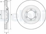 DELPHI Tarcza Ham. Isuzu D-max 12- (bg4697c)