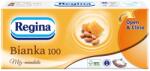 Regina Bianka 100 papírzsebkendő csomag, 3 rétegű, méz és mandula illat 100 db