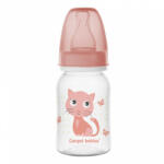 Canpol babies BABIES nyomtatott palack CUTE ANIMALS 120ml - rózsaszín