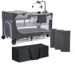 Kinderkraft Select Utazóágy Leody kiegészítőkkel Leody Grey, Premium - vital24