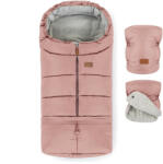 PETITEMARS PETITE&MARS Téli szett Jibot 3in1 bundazsák + kézmelegítő kesztyű babakocsira Jasie Dusty Pink
