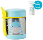 Skip Hop Zoo Hőtartó ételtermosz kanállal / villával Cápa 325ml, 12m+ + Aquaint 500 ml - vital24