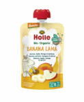 HOLLE Banán Láma Bio gyümölcspüré banán, alma, mangó, sárgabarack, 100 g (6 m+)