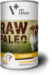 VetExpert Hrana umeda pentru caini, RAW PALEO Puppy, conserva monoproteica, carne de curcan, 400 g