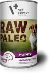 VetExpert Hrana umeda pentru caini, RAW PALEO Puppy, conserva monoproteica, carne de miel 400 g