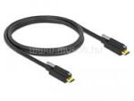 Delock kábel USB 3.1 Gen 2 Type-C male / male összekötő tetején csavarral 1m fekete (DL83719) (DL83719)