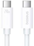 Baseus Cablu Baseus Superior Series 2 USB4 Full-Function, Incarcare rapida, USB-C la USB-C 240W, 1m (Alb) (P10365200211-02)