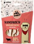 Mr. Bandit Sandwich recompensa cu vita si rata pentru caini 500 g