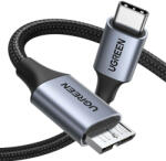 UGREEN Cablu de date UGREEN Cablu hard disk de la USB C la Micro USB B 3.0 5Gbps, 3A, US565, 2m, Gri (15233-ugreen)