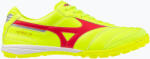 Mizuno Încălțăminte de fotbal pentru bărbați Mizuno Morelia Sala Elite TF safety yellow/fiery coral 2/galaxy silver