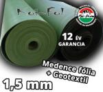 Koi-Fol Lágy PVC Tófólia Zöld 1, 5 mm + GEOTEXTILIA ár /m2 (koifol15mm_geoZ)