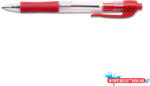  Golyóstoll 0, 7mm, gumírozott piros átlátszó test, Bluering® R2, írásszín piros (BR894816R)