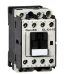  GANZ KK DL-K4-10 3 pólusú mágneskapcsoló, 1 db beépített záró segédérintkezővel, 12V, 4kW (AC-3 400V), 45×78×85mm ( GANZ 100-0002-130-DL ) (100-0002-130-DL)