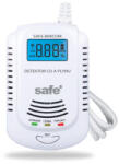 SAFE HOME europe s. r. o 2 az 1-ben kombinált CO, gyúlékony és robbanásveszélyes gázérzékelő LCD kijelzővel és cseh nyelvű hangjelzéssel SAFE 808COM