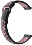 BSTRAP Silicone Sport szíj Xiaomi Amazfit GTR Mini, black/pink - mobilego