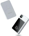 Techsuit - Wireless MagSafe Power Bank - 2x Type-C, USB, 22.5W, 10000mAh - Fehér