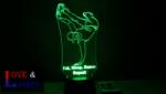 Love & Lights Hip-Hop táncos mintás 3D lámpa kérhető felirattal