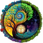 Woodbest Yin Yang életfa - a kezdet - különleges fa kirakó 630db /51cm x 51cm/